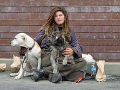 Homeless girl